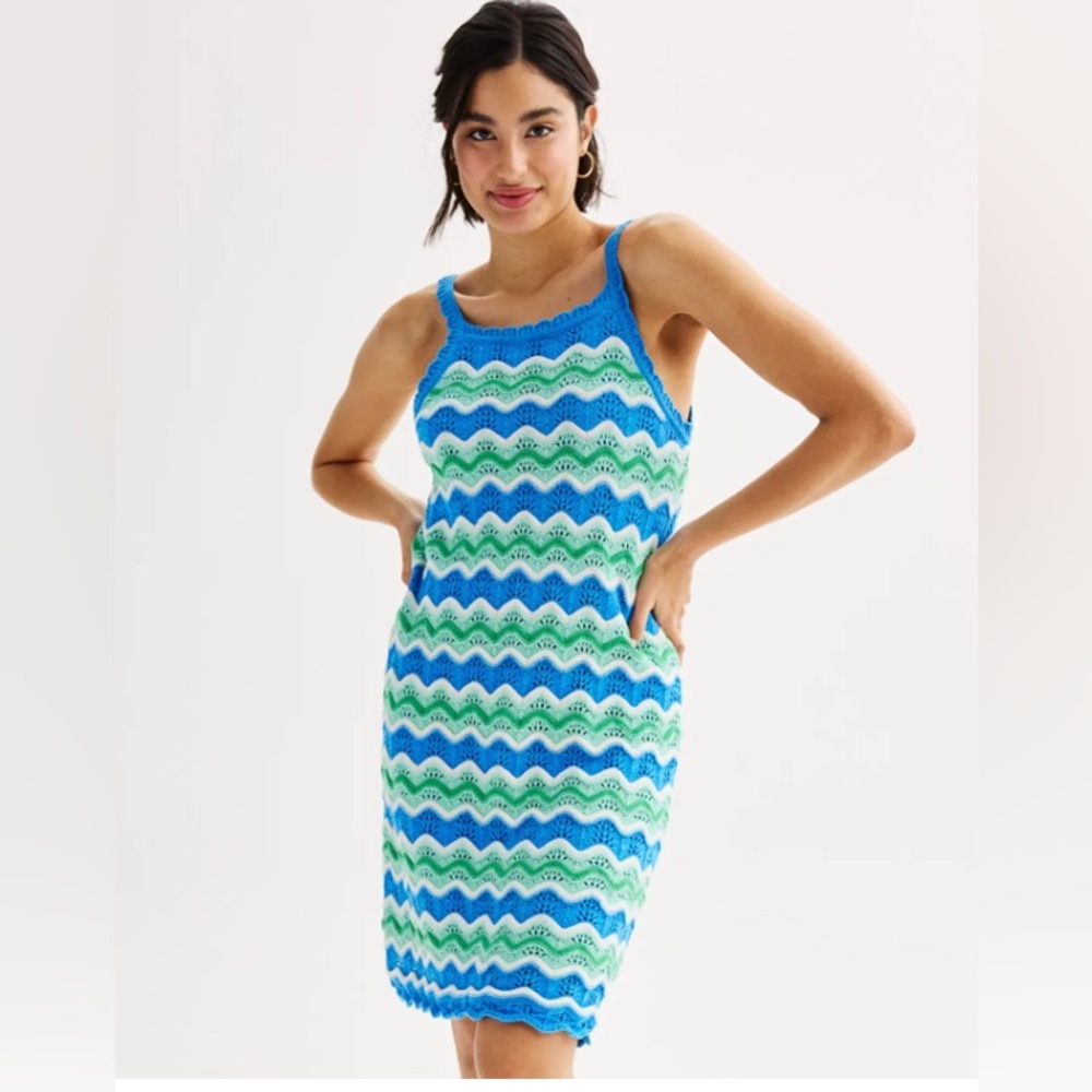 NEW Freshman Sleeveless Crochet‎ Dress. XXL